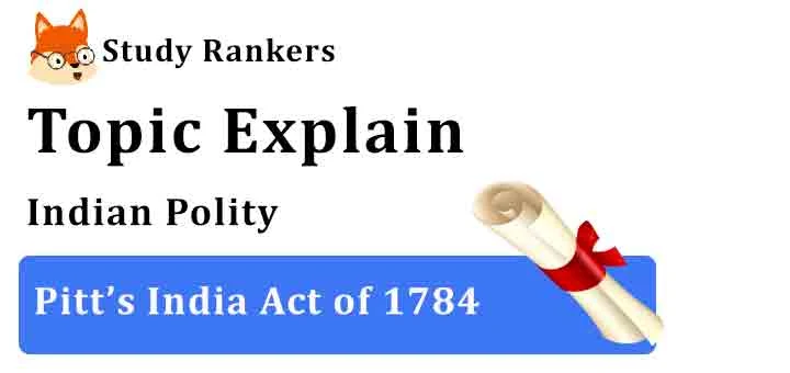 Features and Objectives of Pitt’s India Act of 1784 - Indian Polity