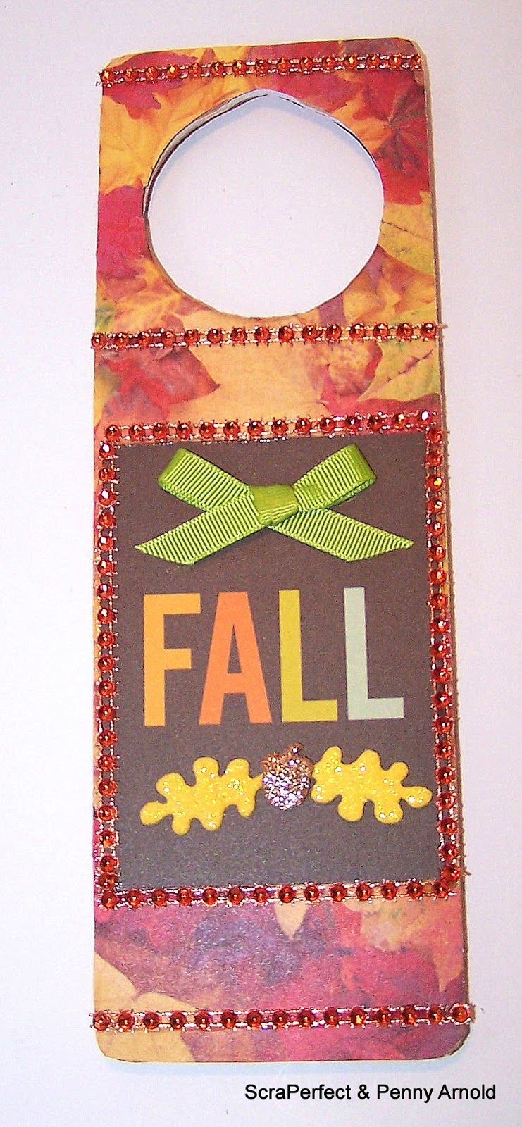 ScraPerfect: How to Make a Fall and Thanksgiving Door Hanger.