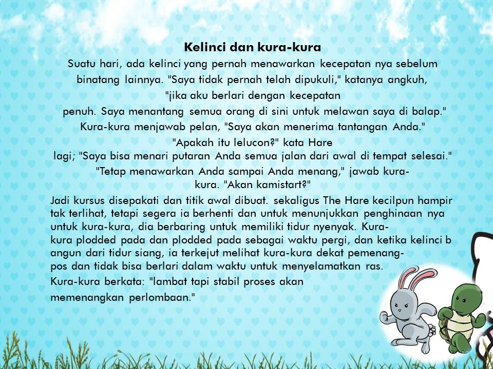 Cerita Dongeng Pakai Bahasa Inggris
