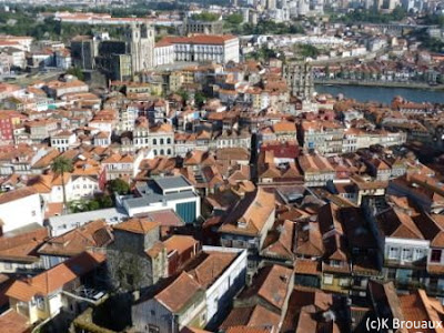 Vue sur Porto, la Sé depuis la Torre dos Clerigos