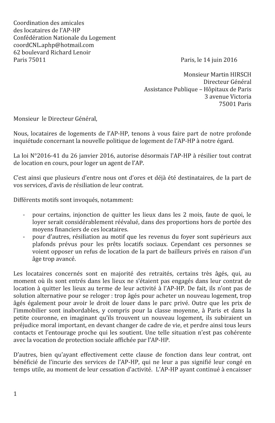 lettre type demande de logement de fonction