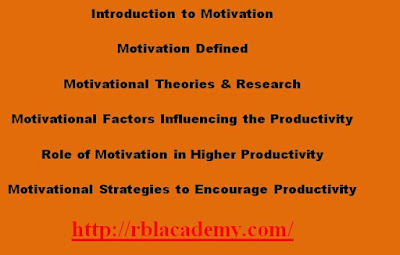 HRM notes on Theories of Motivation, Motivational factors influencing Productivity, Role Of Motivation In Higher Productivity, Motivational Strategies To Encourage Productivity- McClelland’s Need Theory Maslow’s Hierarchy of Needs Theory Herzberg’s Two-Factor Theory Expectancy theory Equity Theory Goal-setting theory