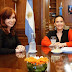 TRANSICIÓN EN EL SENADO: CRISTINA KIRCHNER SE REUNIÓ CON GABRIELA MICHETTI 