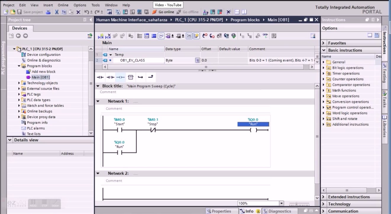 Tutorial TIA Software Yang Paling Mudah Untuk Membuat Program Ladder Pemula SITROTIS (Sistem