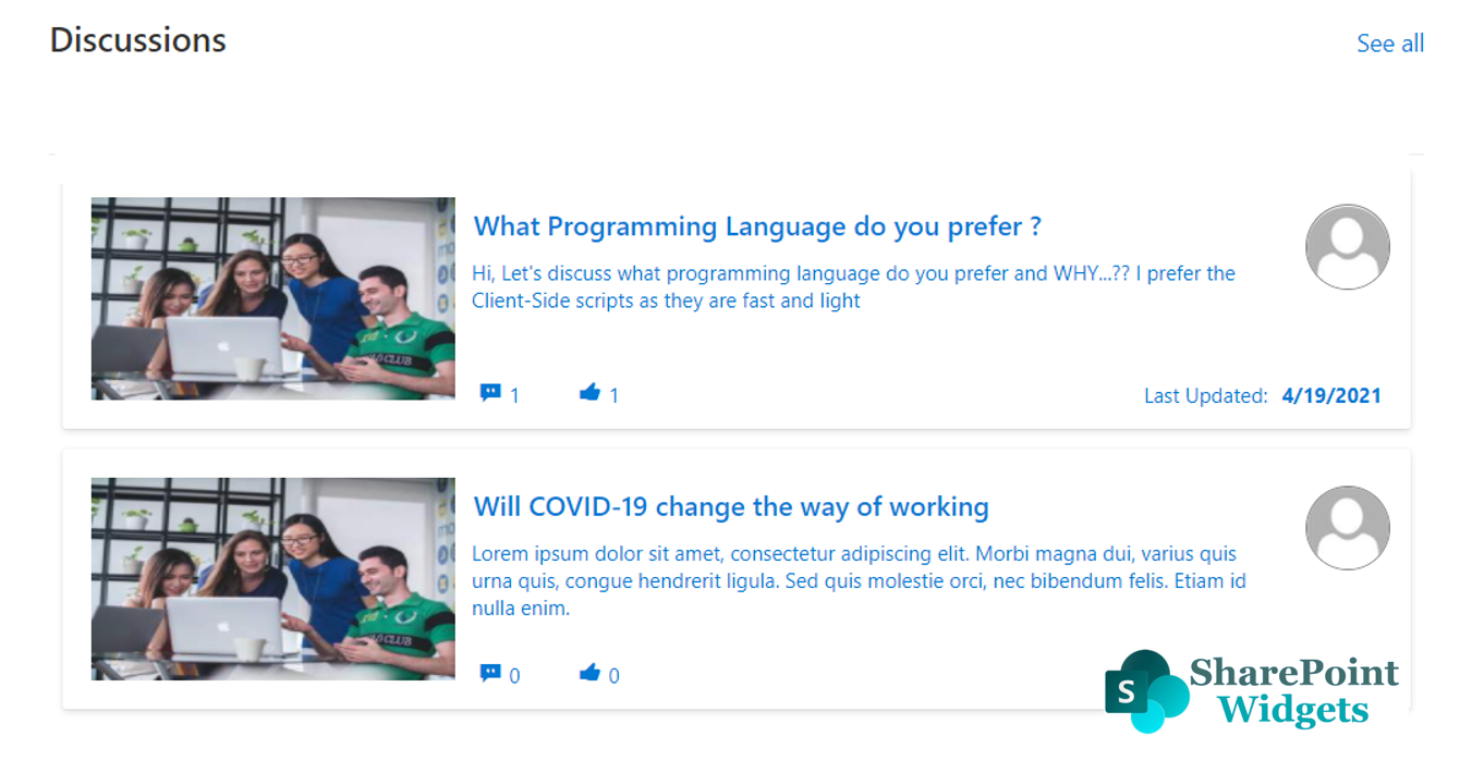 Alternative to Discussion list in SharePoint Online