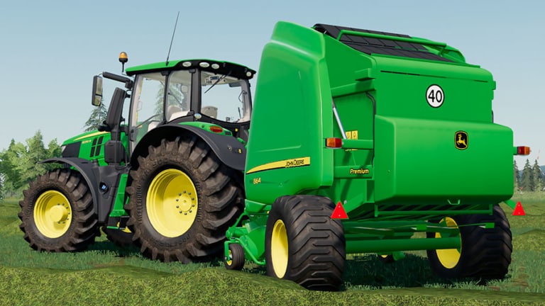 FS19 John Deere 864 Premium Round Baler 1.2 - FS 19 & 22 USA Mods