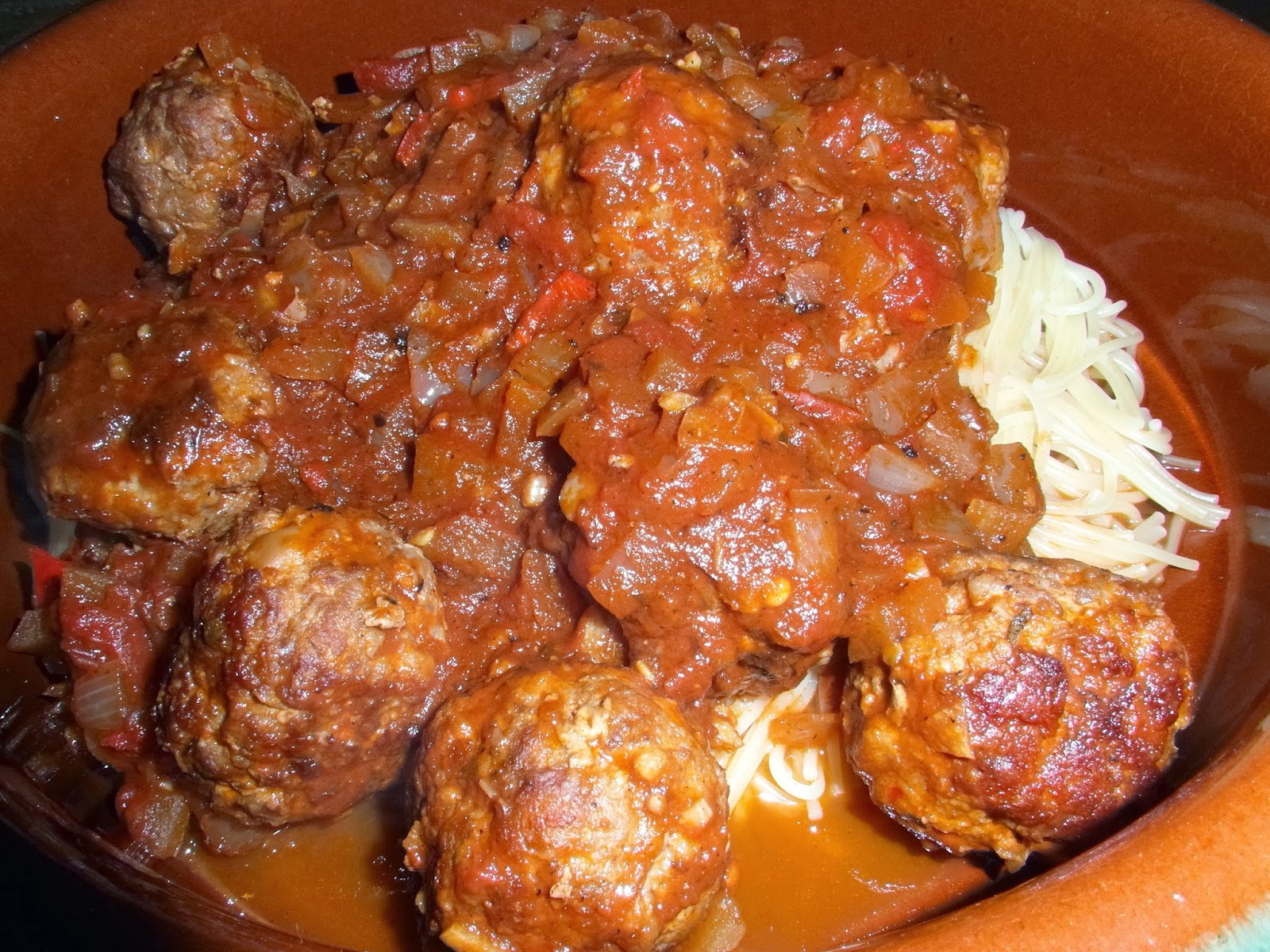 Meatball's in a Arrabiata Sauce