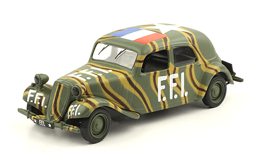 CITROËN TRACTION AVANT 11 BL 1:43, vehiculos militares de la segunda guerra mundial 1:43