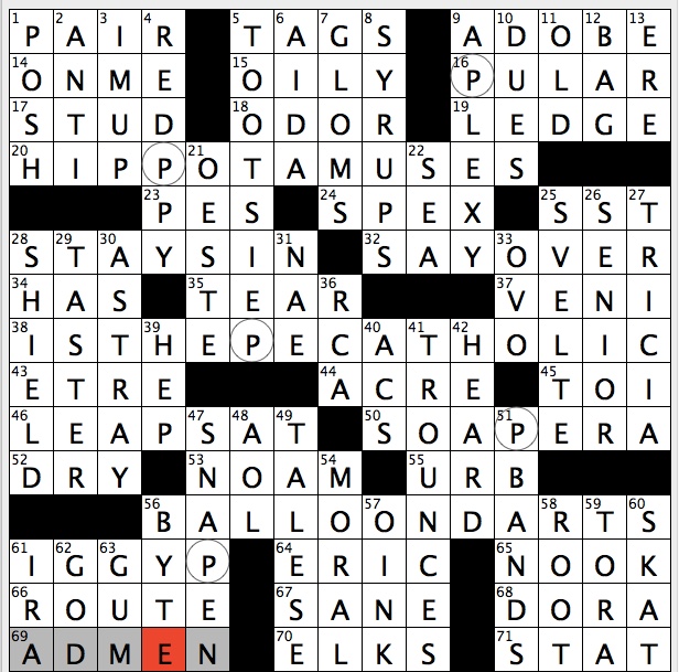 Crossword puzzle, Wander Words answers: November 20, 2019 – Metro US