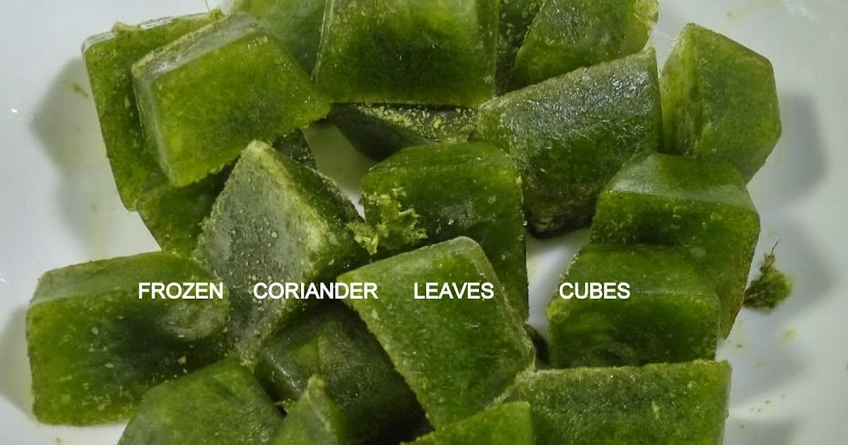 Simply Cooking and Health Frozen Coriander leaves cubes