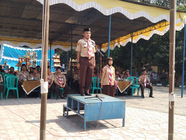 Danramil-01/Sragen Resmi Tutup Kemah Jambore Kwarran Dan Hari Pramuka Ke-58