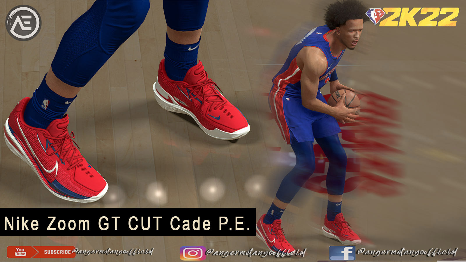 NBA 2K22 / 2K21 Nike Zoom GT CUT Cade P.E by AEO