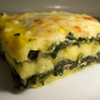 polenta-torte-ham-spinach-cheese