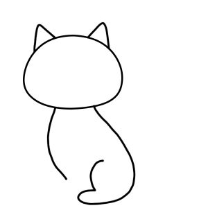 como desenhar um gato kawaii