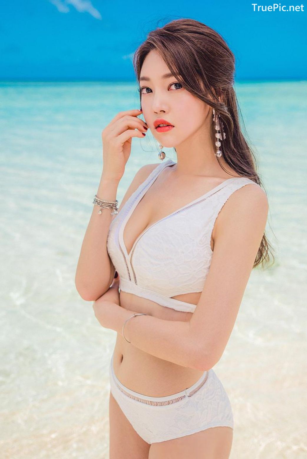 Image Korean Fashion Model - Park Jung Yoon - Summer Beachwear Collection - TruePic.net - Picture-43