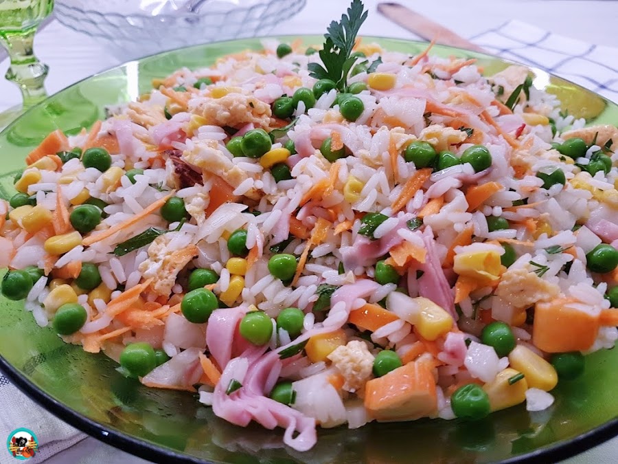 Ensalada de arroz con surimi Cocina