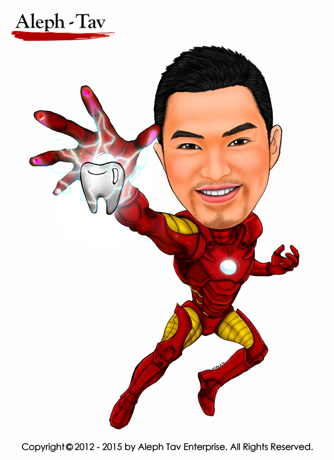 Caricature Story Marvel Avengers Superhero Theme Birthday Gift For Him 1