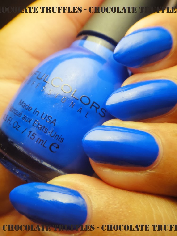 Chocolate Truffle Nails Sinful Colors Endless Blue Nail Polish Review