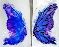 fairy wings paint diy cellophane costume awesome blots way iridescent blot painted august site hurley