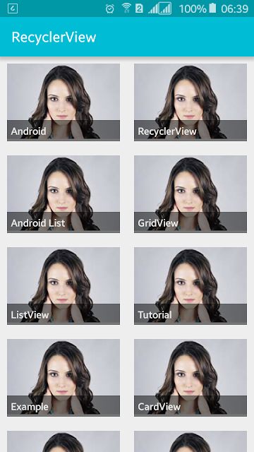 Android Example: Custom Grid RecyclerView with Images and Text