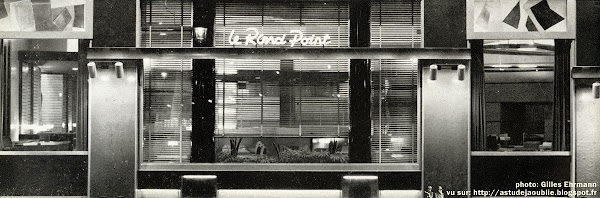 Paris - 8ème - Aménagement du café-restaurant "Le Rond-Point", Champs-Elysées.  Auteurs du projet: Jean Bailhache, Claude Parent, André Bloc  Aménagement: 1958 