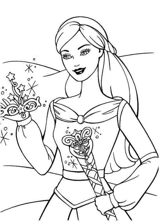 Barbie Princess Coloring Pages | Learn To Coloring
