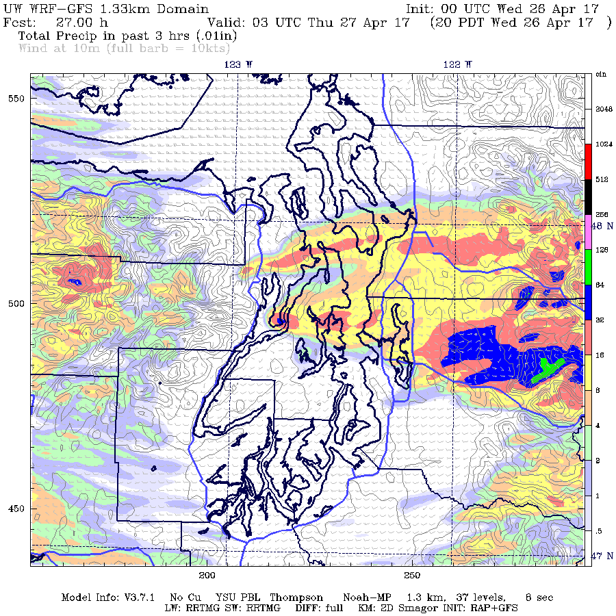 Cliff Mass Weather Blog Strong Spring Convergence Zone Demonstrates