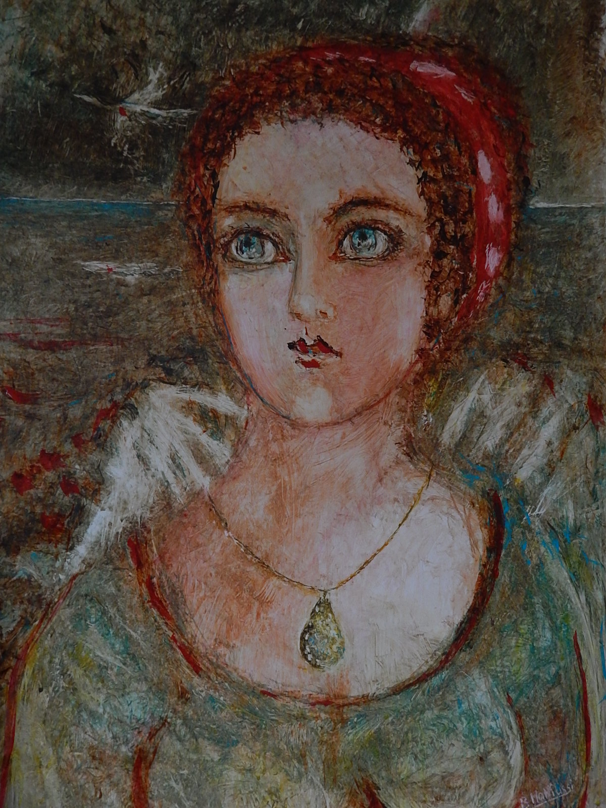 Nadette Mattiussi "À TIRED'AILE " La Jeune fille et la Mort