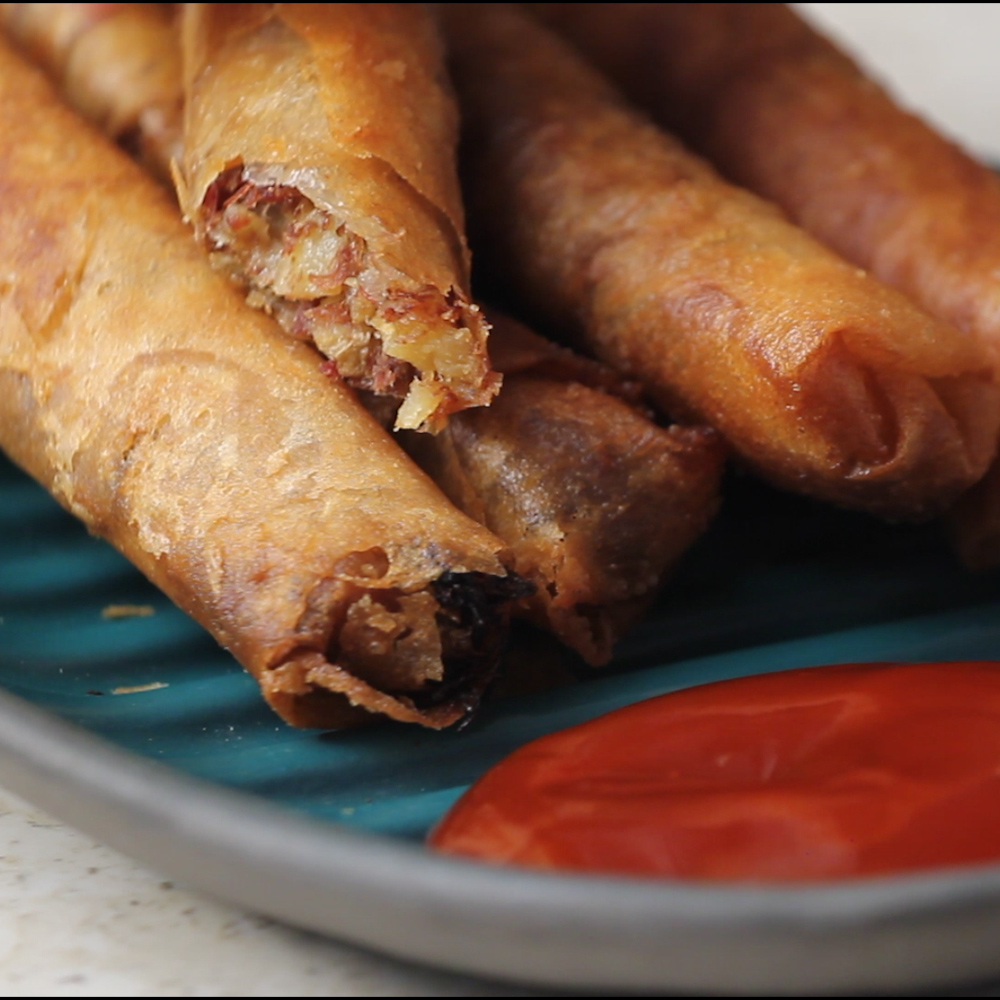 Homamade.Easy.Affordable Corned Beef Lumpiang Shanghai By Riceype
