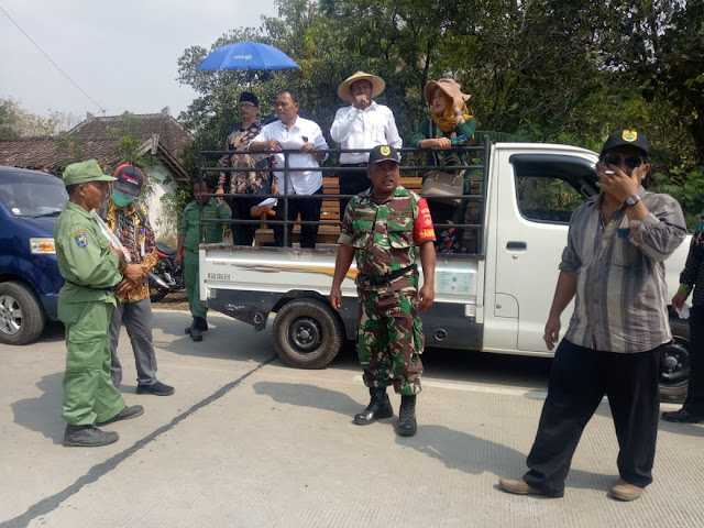Babinsa Pelemgadung Pam Kampanye Pilkades