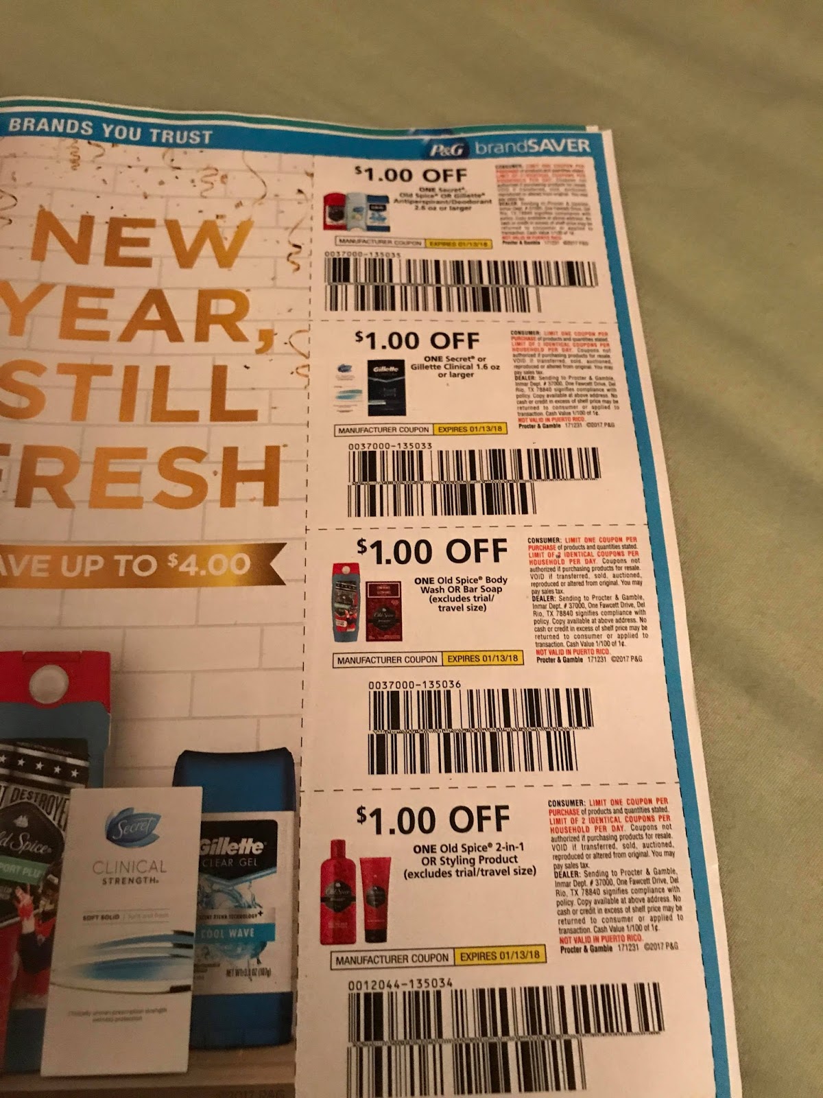 Capri's Coupons Whole Insert Picture Previews January Proctor & Gamble