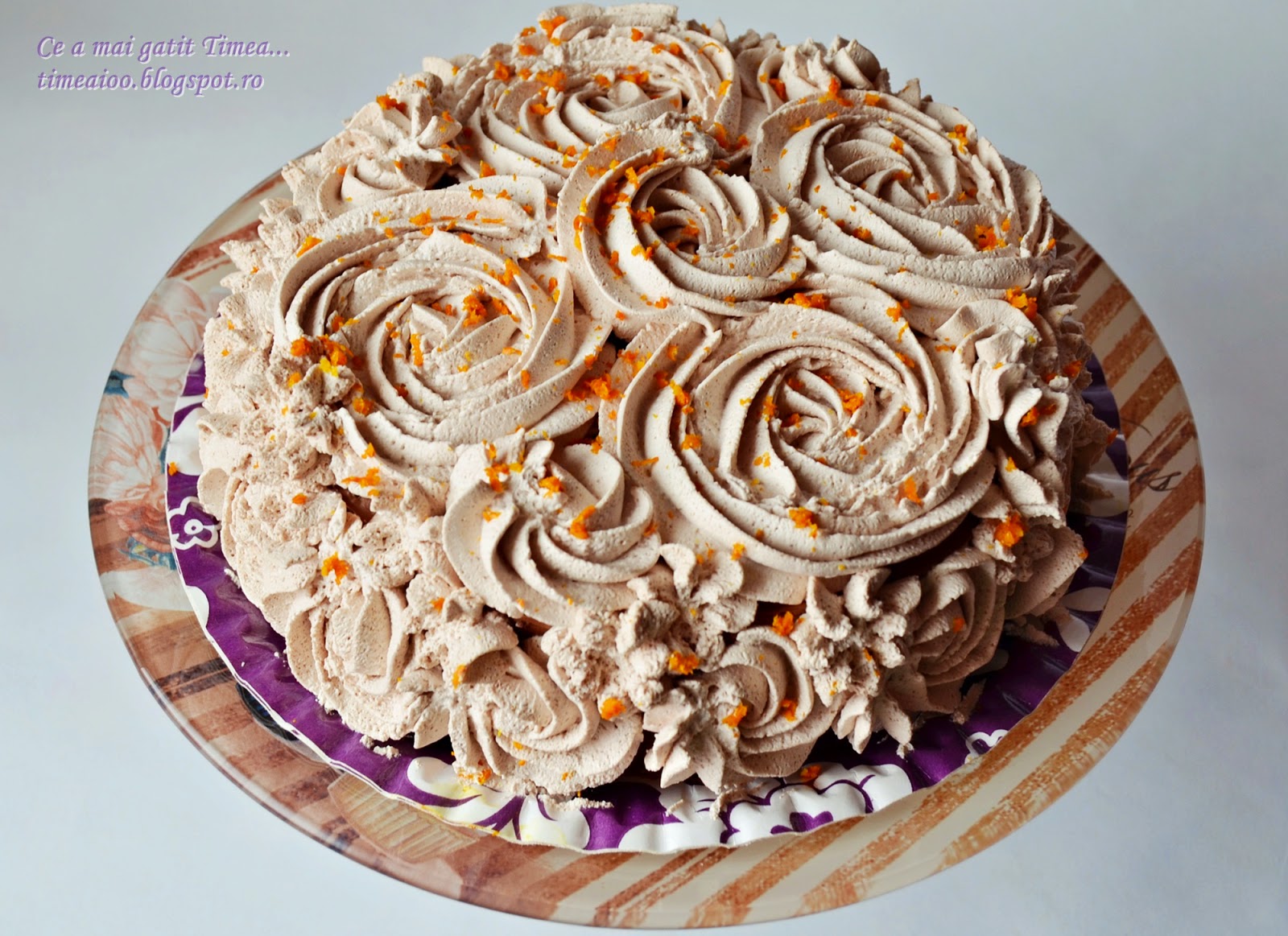 Tort de ciocolata si portocala