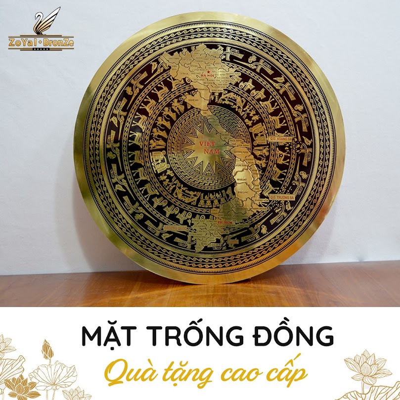 [A117] Địa chỉ mua trống đồng - Quà tặng mạ vàng tại Hà Nội
