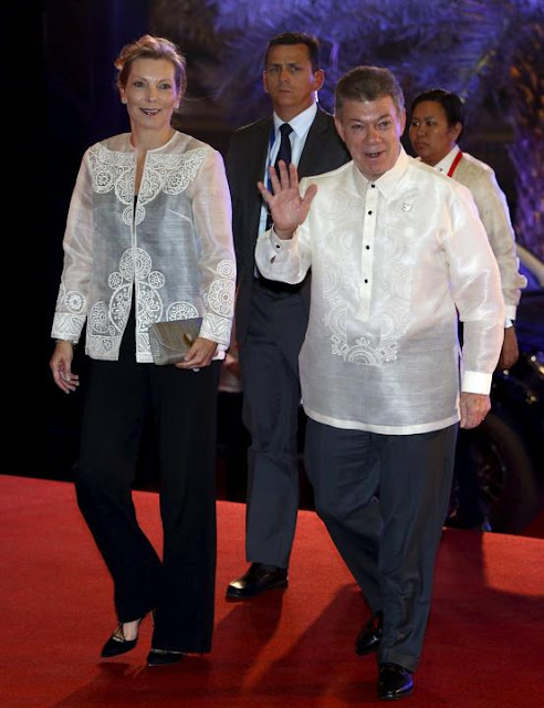 Colombia's President Juan Manuel Santos and his wife Maria Clemencia Rodriguez Munera Colombia's President Juan Manuel Santos and his wife Maria Clemencia Rodriguez Munera