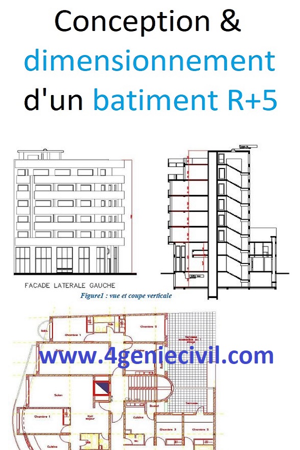 Rapport de stage ingénieur EHTP : Dimensionnement d'un bâtiment R+5