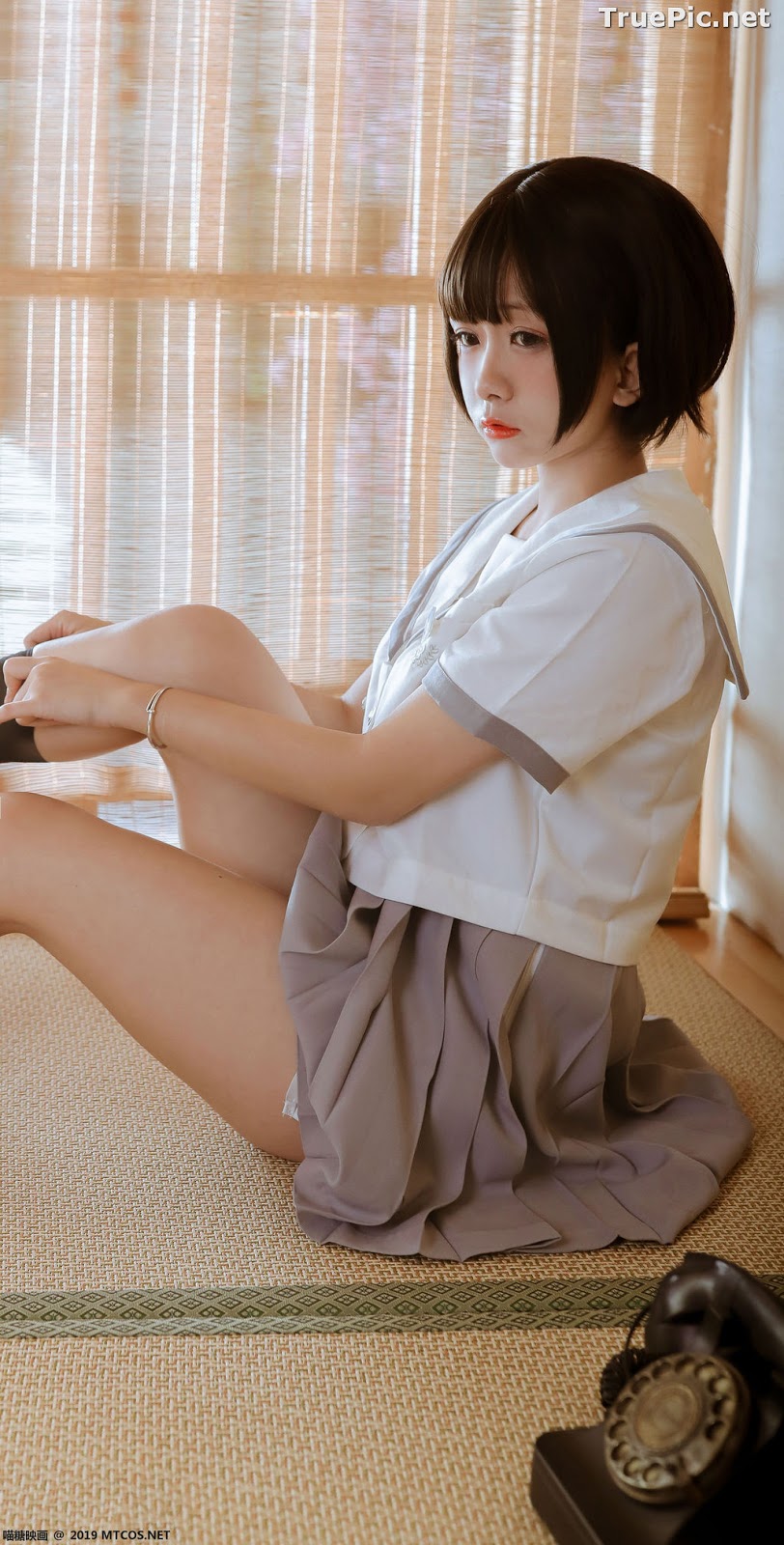 Image [MTCos] 喵糖映画 Vol.039 – Chinese Cute Model – Japanese School Uniform - TruePic.net - Picture-13