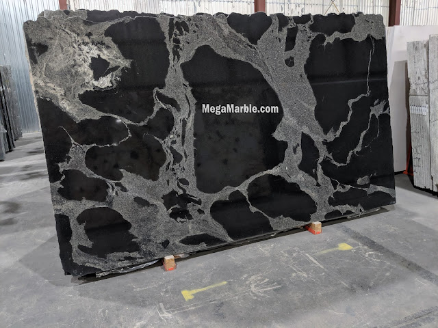Python Black Natural Stone Granite Slab