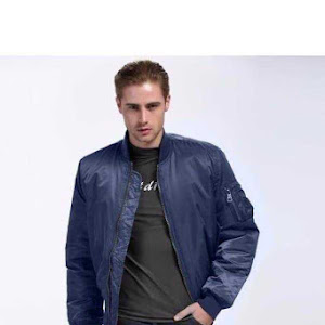 Jaket Scoot Pilot Bomber Navy