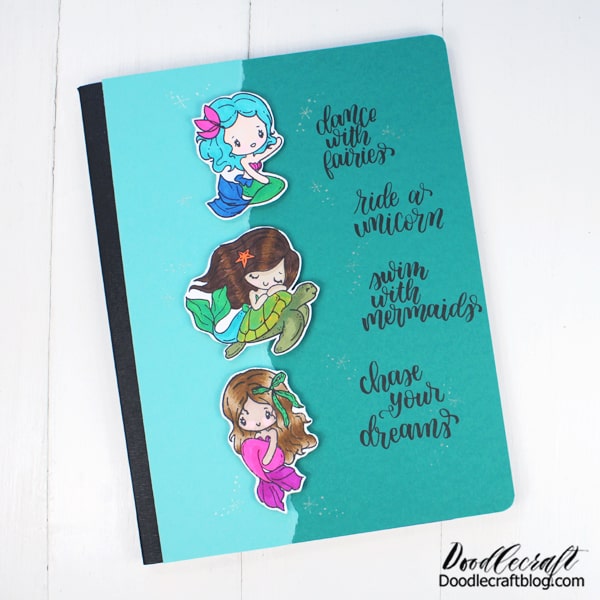 DIY Altered Notebooks with The Greeting Farm Stamps!