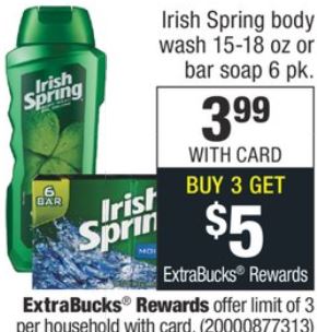 irish spring cvs couponers deal