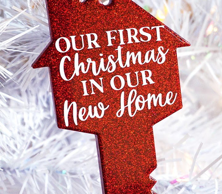 Resin House Key Christmas Ornament