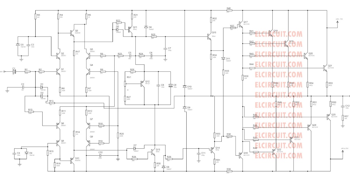 MINI PROJECTS : 2800W High Power Amplifier Circuit [Updated!]