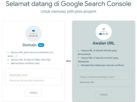 Cara Daftar Google Search Console Untuk Website dan Blog Cara Daftar Google Search Console Untuk Website dan Blog
