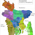 Divisions of Bangladesh with comrpising districts and population statistics