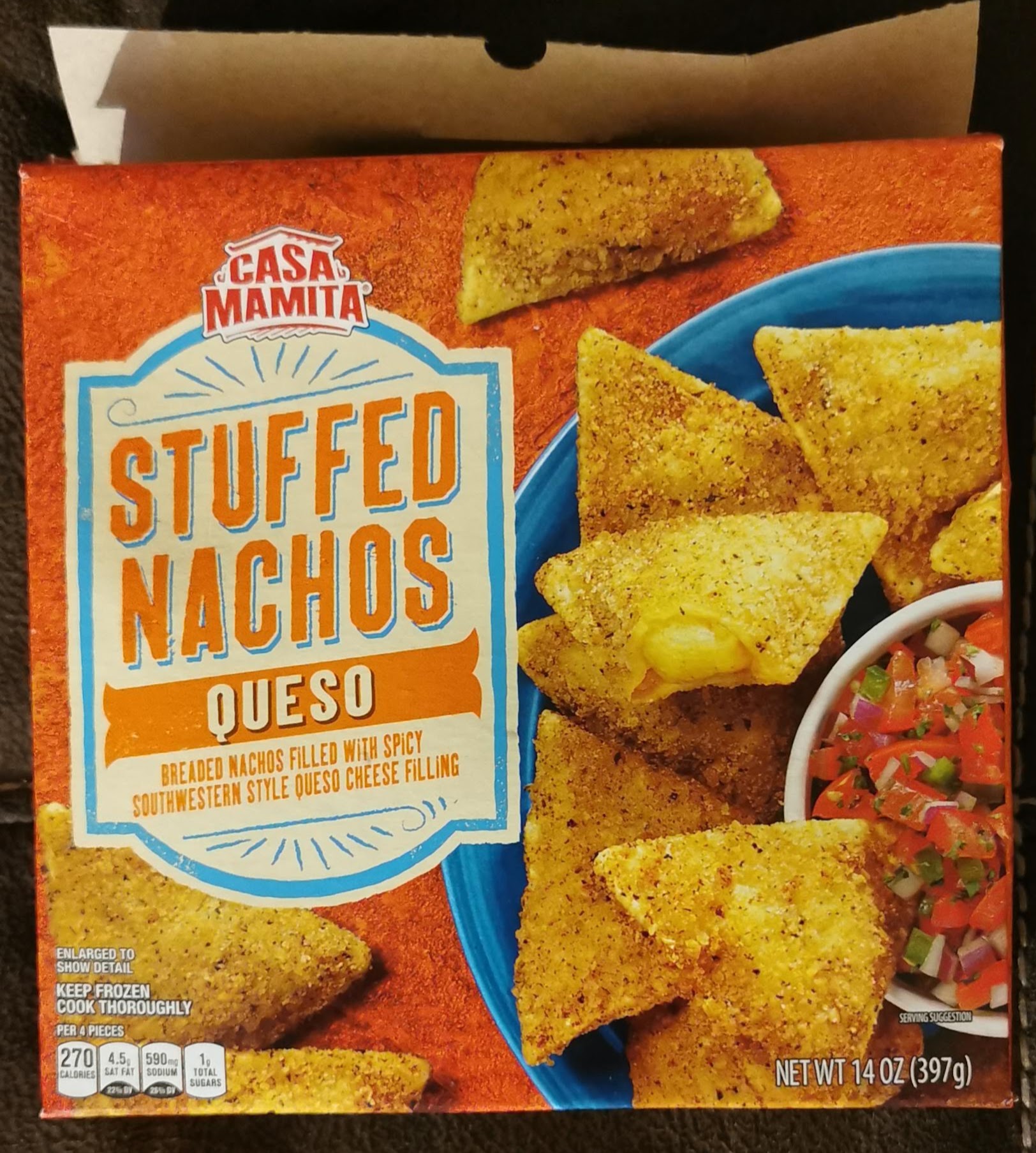 Mama Cozzi's Queso Stuffed Nachos (Aldi)