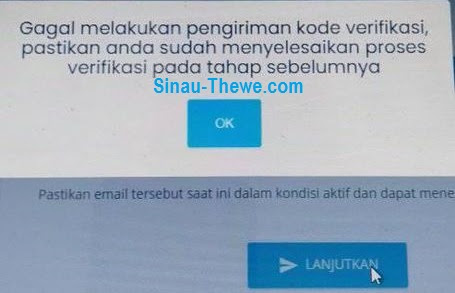 Tips Mengatasi Gagal Melakukan Pengiriman Kode Verifikasi Pastikan Sudah Menyelesaikan Proses Sebelumnya Sinau Thewe Com