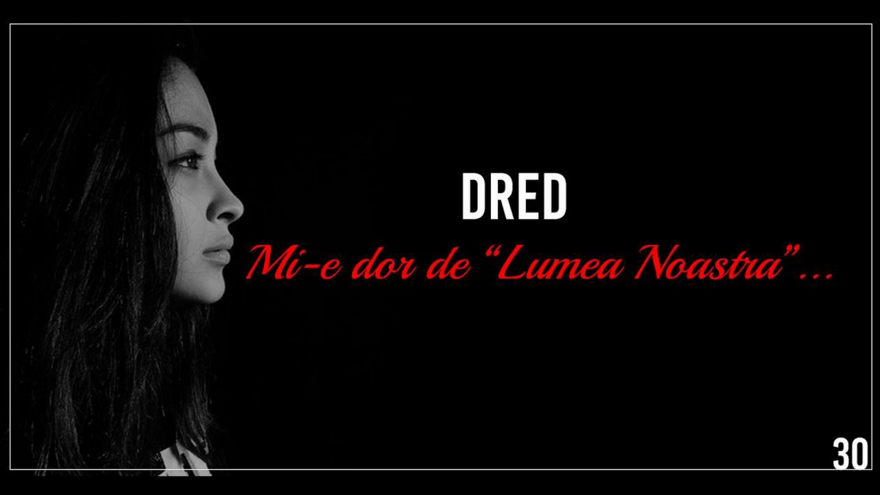 Trecutul E Tot Ce Mi Ai Lasat Dred - Mi-e dor de ''Lumea Noastra''... (Versuri) | ShowPodZone