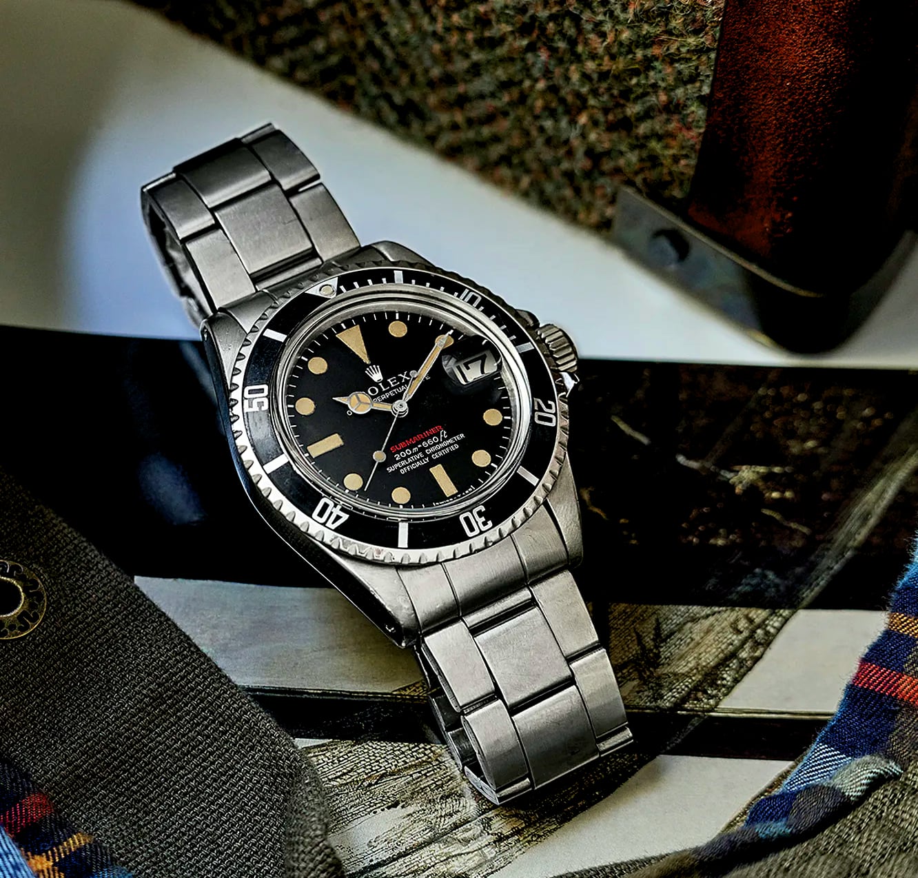 to RolexMagazine.com...Home of Jake's Magazine..Optimized for iPad and iPhone: HODINKEE 1969 ROLEX SINGLE RED SUBMARINER