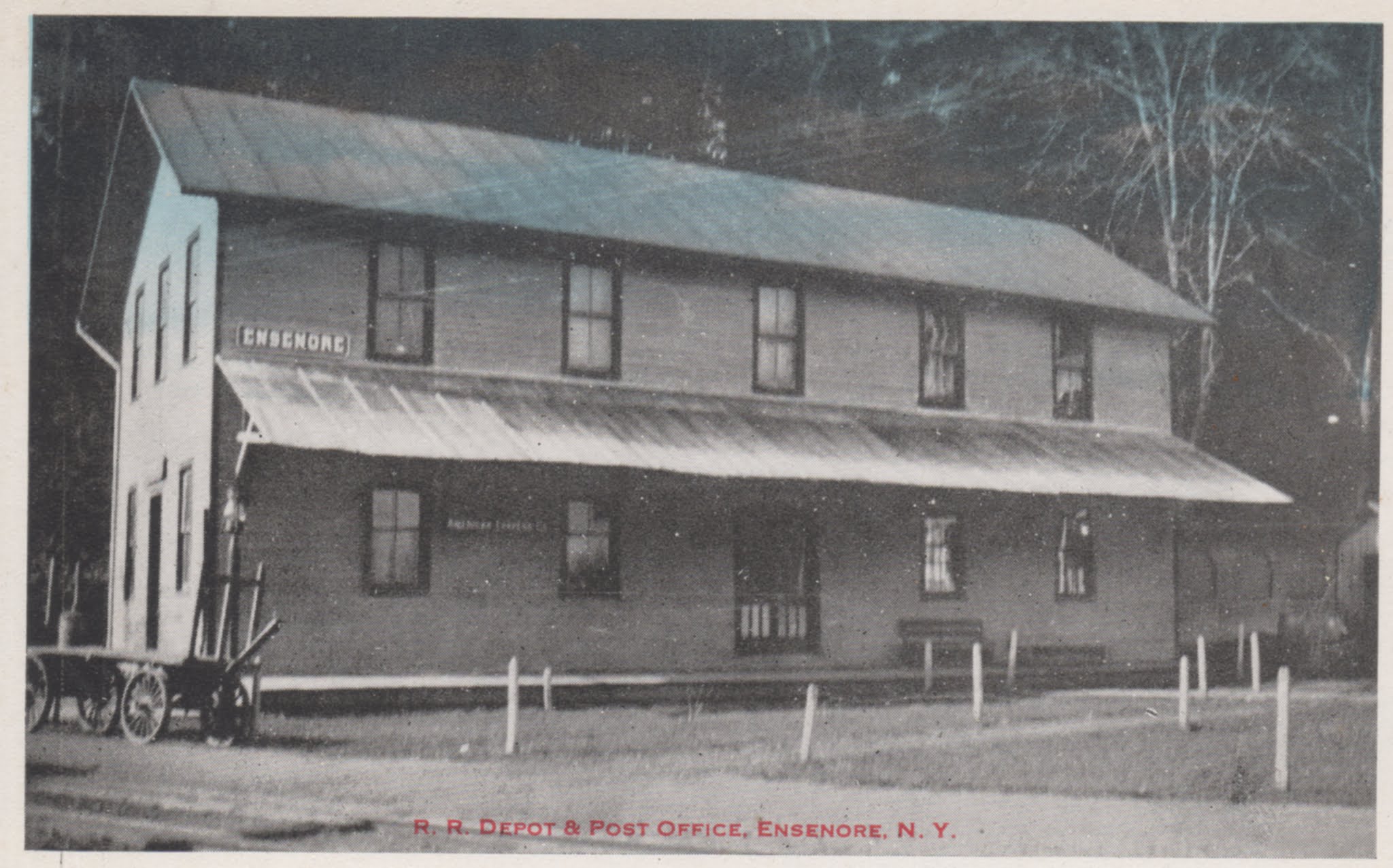 Vintage Railroad Pictures Lehigh Valley Depot and Post Office