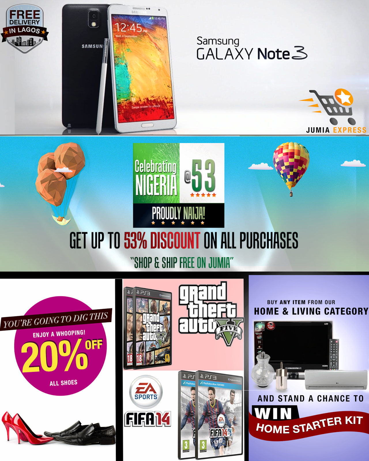 Jumia celebrates Nigeria at ‘53’ with amazing offers to Linda